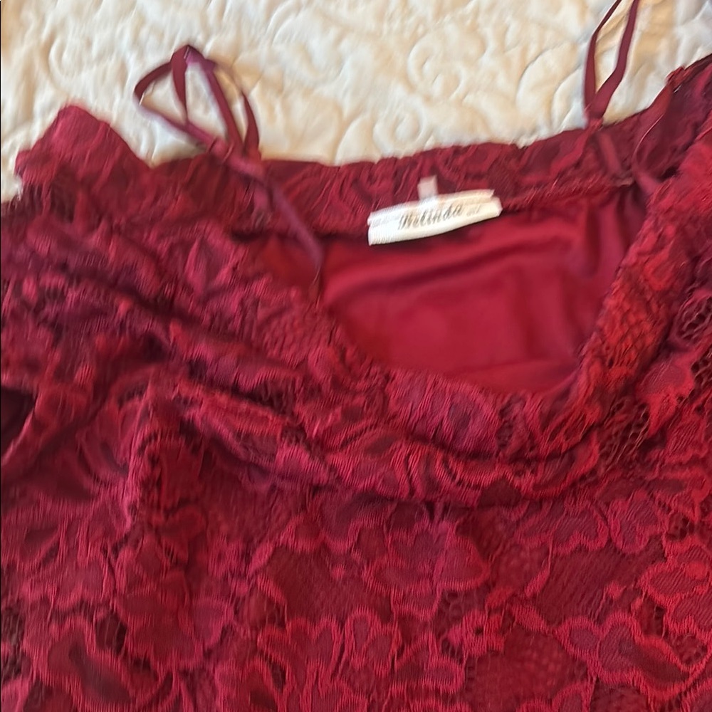 Red Lace Dress